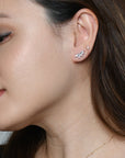 Inda Studs | Silver Clear