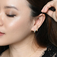 Kaia Huggies | Light Blue Gold