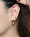Nicole Hoops | Olive Gold