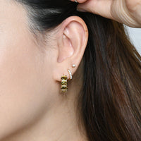 Nicole Hoops | Olive Gold