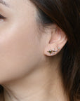 Azalea Studs | Petals Gold