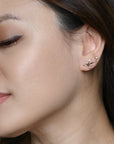 Azalea Studs | Petals Gold