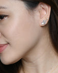 Azalea Studs | Nebula Silver