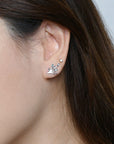 Azalea Studs | Nebula Silver