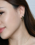 Nicole Hoops | Olive Silver