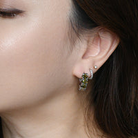 Nicole Hoops | Olive Silver
