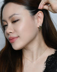 Nicole Hoops | Olive Silver