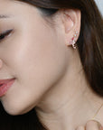Yasmine Hoops | Ruby Rose Gold