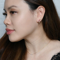 Yasmine Hoops | Ruby Rose Gold