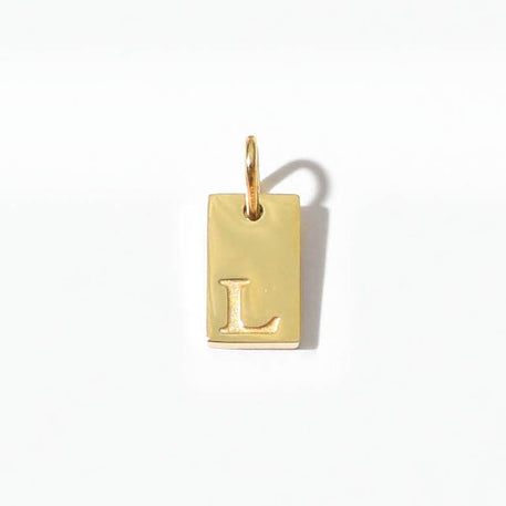 Alphabet L Charm | Gold