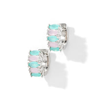 Jada Hoops | Mint & Rosewater Silver