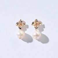 Maria White Pearl Dangles