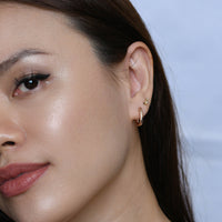 Zera Hoops | Rose Gold