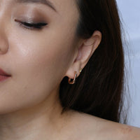 Zera Hoops | Rose Gold