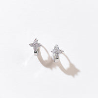 Liana Floral Huggies | Silver