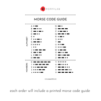 Morse Code Bracelet | Silver