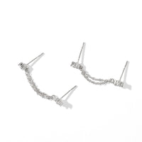 Kareena Double Studs | Silver