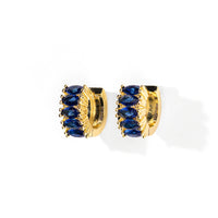 Jada Hoops | Sapphire Gold