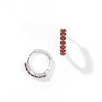 Aomi Hoops | Mahogany Silver