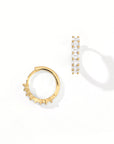 Aomi Hoops | Clear Gold