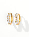 Aomi Hoops | Clear Gold