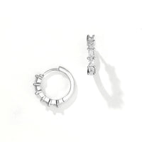 Esan Hoops | Clear Silver