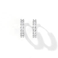 Aomi Hoops | Clear Silver