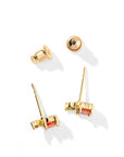 Mandarin Studs | Gold