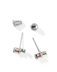 Mandarin Studs | Silver