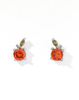 Mandarin Studs | Silver