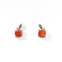 Mandarin Studs | Silver