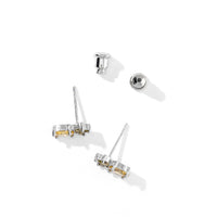 Lady Luck Pineapple Studs | Silver