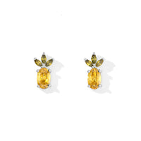 Lady Luck Pineapple Studs | Silver
