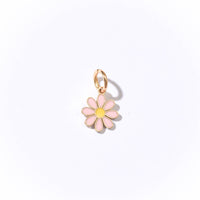Hello Daisy Charm | Pink Gold