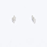 Lightning Bolt Studs | Silver