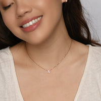 Love Letter Necklace Rose Gold