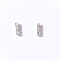Stilla Bar Studs | Silver