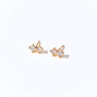 Hazel Studs | Gold