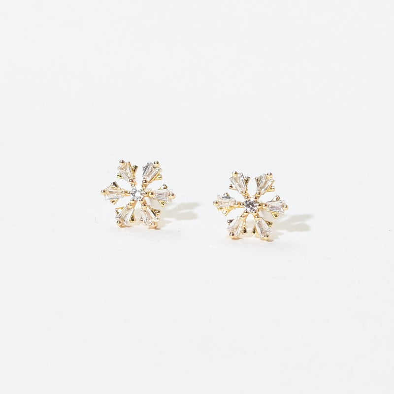 Lumi Snowflake Studs | Gold