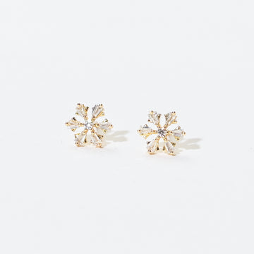 Lumi Snowflake Studs | Gold