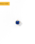 Chelle Mini 2mm Flatback Earring |Sapphire Gold