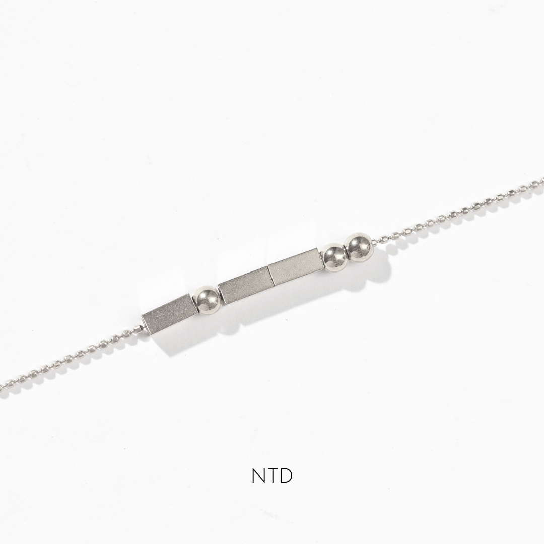 Morse Code Bracelet | Silver