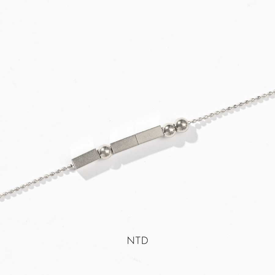 Morse Code Bracelet | Silver
