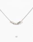 Morse Code Necklace | Silver