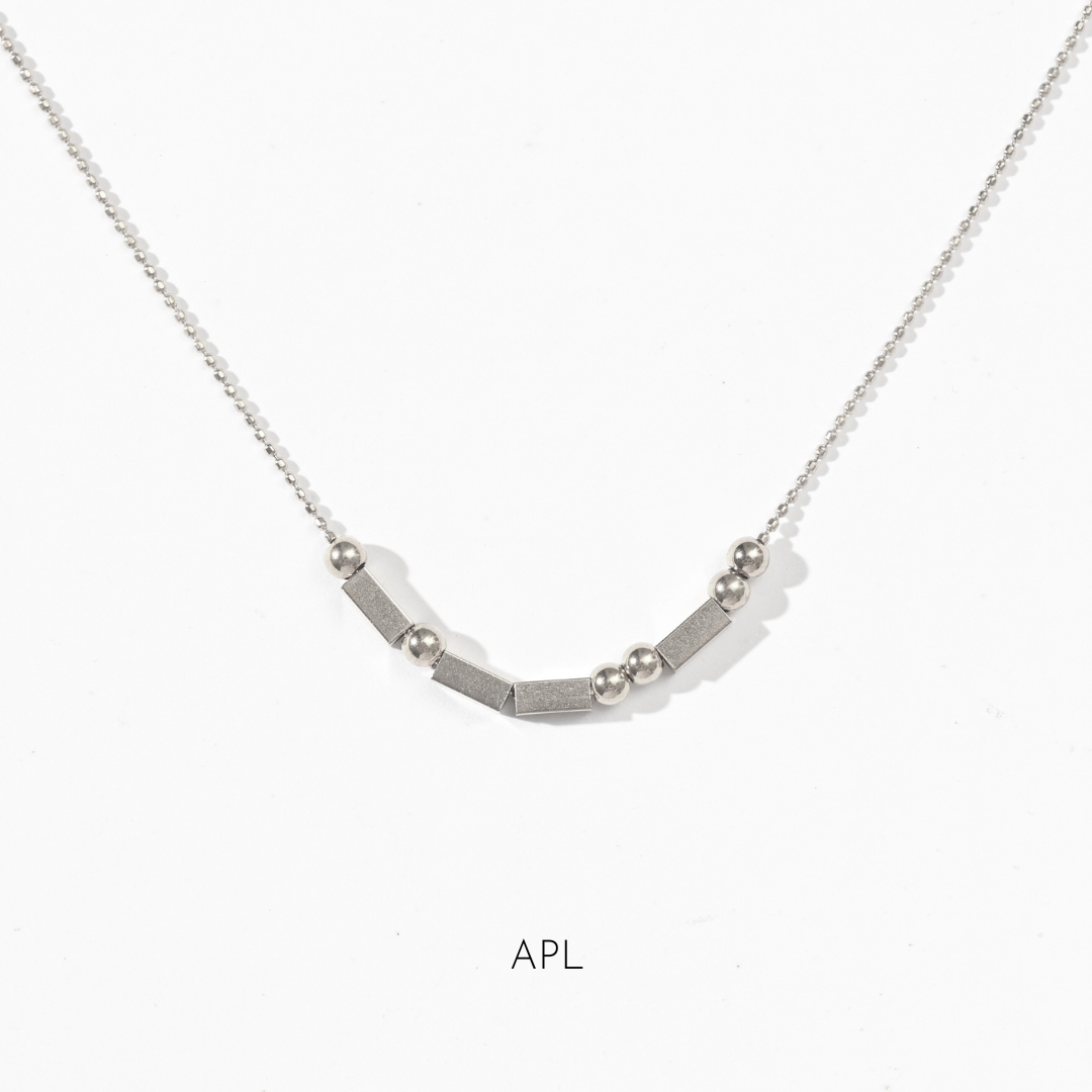 Morse Code Necklace | Silver