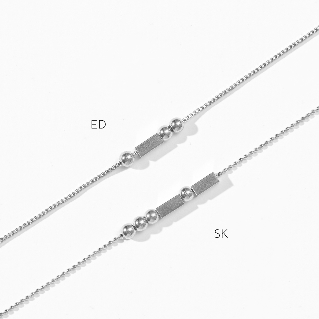 Morse Code Bracelet | Silver