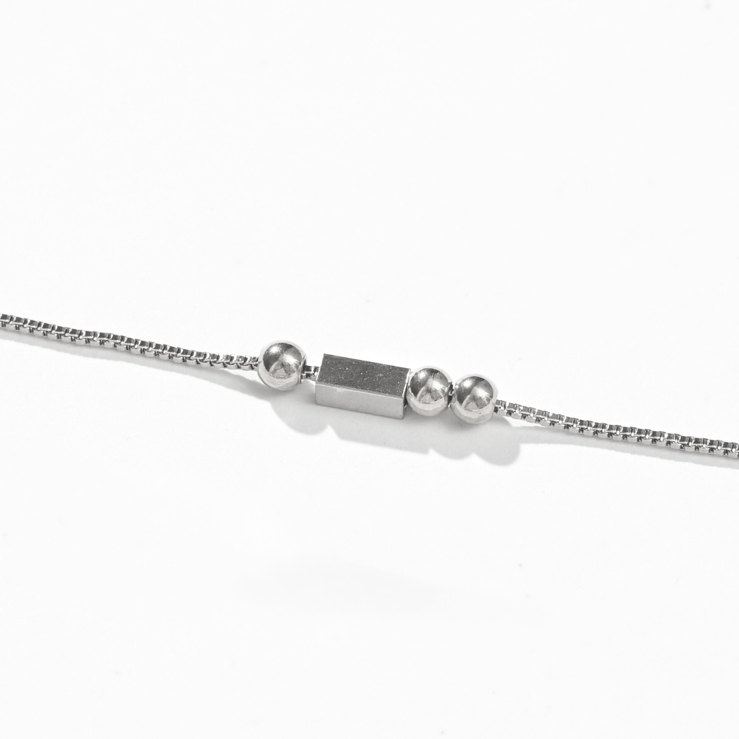 Morse Code Bracelet | Silver