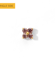 Sweet Orkid Flatback Earring | Mauve Gold