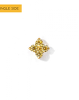 Sweet Orkid Flatback Earring | Yellow Gold