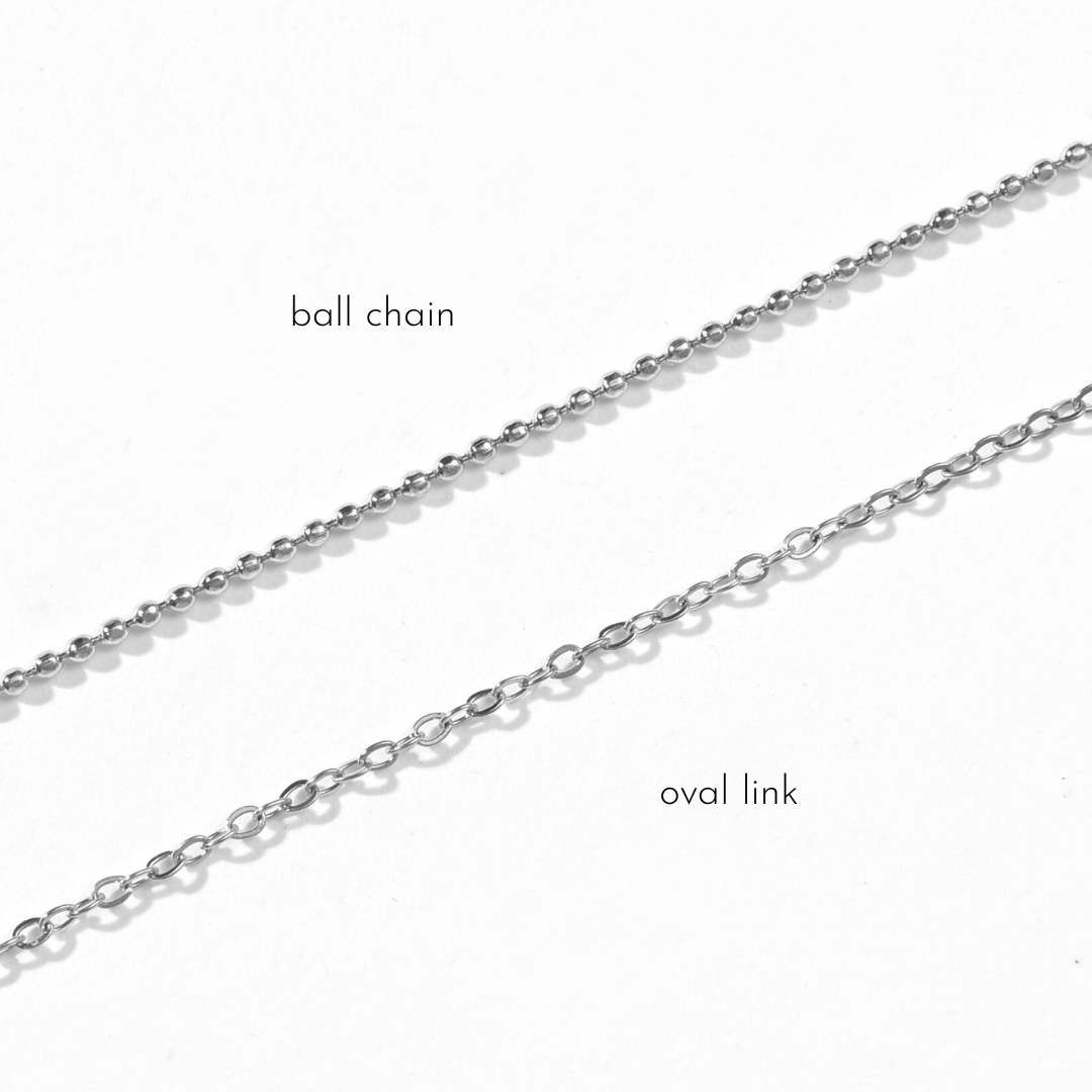 Morse Code Necklace | Silver